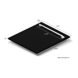 ZLINE 24" Dishwasher in Black Matte panel, Stainless Tub, DWV-BLM-24