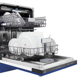 ZLINE 24" Dishwasher in Blue Matte panel, Stainless Tub, DWV-BM-24
