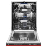 ZLINE 24" Dishwasher in Red Matt panel, Stainless Tub, DWV-RM-24