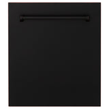 ZLINE 24" Dishwasher, Oil Rubbed Bronze panel, Stainless Tub, DWV-ORB-24