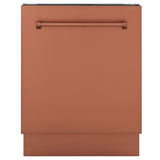 ZLINE 24" Dishwasher with Copper panel, Stainless Tub, DWV-C-24