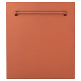 ZLINE 24" Dishwasher with Copper panel, Stainless Tub, DWV-C-24