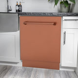 ZLINE 24" Dishwasher with Copper panel, Stainless Tub, DWV-C-24