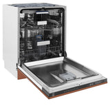 ZLINE 24" Dishwasher with Copper panel, Stainless Tub, DWV-C-24