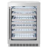 ZLINE 24 in. Touchstone Dual Zone 44 Bottle Wine Cooler With Stainless Steel Glass Door RWDO-GS-24