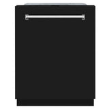 ZLINE 24" Monument, 3rd Rack, Dishwasher, Black Door, DWMT-BLM-24