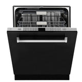 ZLINE 24" Monument, 3rd Rack, Dishwasher, Black Door, DWMT-BLM-24