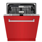 ZLINE 24" Monument, 3rd Rack, Red Door, Dishwasher, DWMT-RM-24