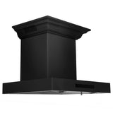 ZLINE 24" Range Hood, Black Stainless, Built-In Speakers, BSKENCRN-BT-24