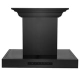 ZLINE 24" Range Hood, Black Stainless, Built-In Speakers, BSKENCRN-BT-24