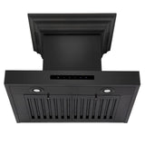 ZLINE 24" Range Hood, Black Stainless, Built-In Speakers, BSKENCRN-BT-24