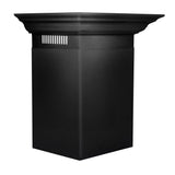 ZLINE 24" Wall Range Hood, Black Stainless, with Crown, BSKENCRN-24
