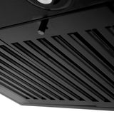 ZLINE 24" Wall Range Hood, Black Stainless, with Crown, BSKENCRN-24