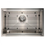 ZLINE 27" Undermount Single Bowl Ledge Sink DuraSnow, SLS-27S