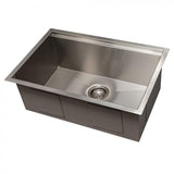 ZLINE 27" Undermount Single Bowl Ledge Sink DuraSnow, SLS-27S