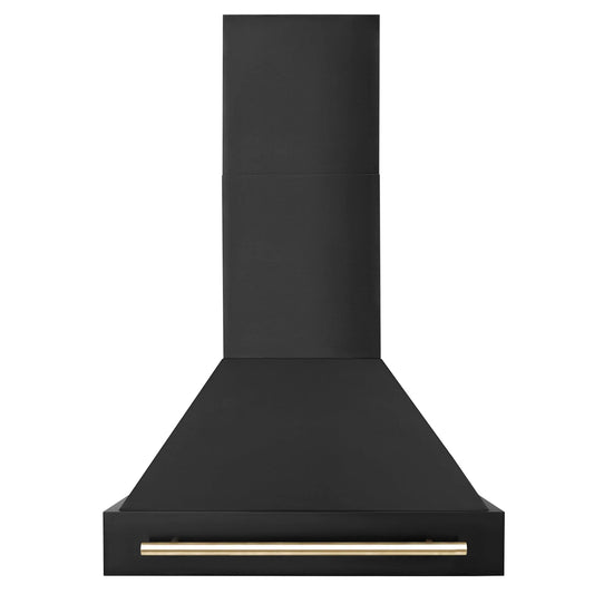 ZLINE 30" Autograph Black Stainless Wall Range Hood, BS655Z-30-G