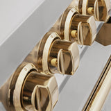 ZLINE 30" Autograph Edition, Dual Fuel Range, Gold Accents, RAZ-30-G