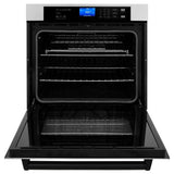 ZLINE 30" Autograph Edition Single Wall Oven with Self Clean and True Convection in Stainless Steel AWSZ-30-MB