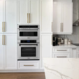 ZLINE 30" Autograph Edition Single Wall Oven with Self Clean and True Convection in Stainless Steel AWSZ-30-MB