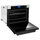 ZLINE 30" Autograph Edition Single Wall Oven with Self Clean and True Convection in Stainless Steel AWSZ-30-MB