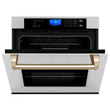 ZLINE 30" Autograph Edition Single Wall Oven with Self Clean and True Convection Stainless Steel AWSSZ-30-G