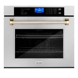 ZLINE 30" Autograph Edition Single Wall Oven with Self Clean and True Convection Stainless Steel AWSSZ-30-G