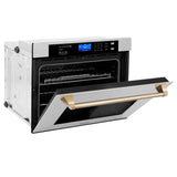 ZLINE 30" Autograph Edition Single Wall Oven with Self Clean and True Convection Stainless Steel AWSSZ-30-G