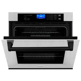 ZLINE 30" Autograph Edition Single Wall Oven with Self Clean and True Convection Stainless Steel AWSSZ-30-MB