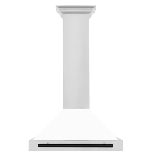 ZLINE 30" Autograph Stainless Wall Range Hood KB4STZ-WM30-MB