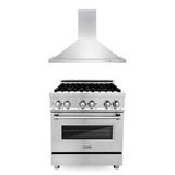 ZLINE 30" Bundle Range RA30 & Wall Range Hood KB-30, 2KP-RARH30
