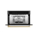 ZLINE 30” Convection Microwave, Black Stainless, Bronze MWOZ-30-BS-CB