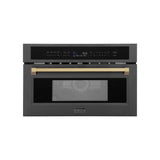 ZLINE 30” Convection Microwave, Black Stainless, Bronze MWOZ-30-BS-CB