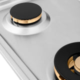 ZLINE 30" Gas Cooktop with 4 Gas Brass Burners RC-BR-30