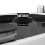 ZLINE 30" Gas Cooktop with 4 Gas Burners and Black Porcelain Top RC30-PBT