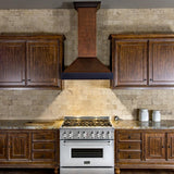 ZLINE 30" Hand-Hammered Copper Finish Wall Range Hood, 655-HBXXX-30