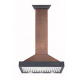 ZLINE 30" Hand-Hammered Copper Wall Range Hood, KB2-HBXXX-30