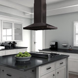 ZLINE 30" Island Range Hood in Black Stainless Steel, BSGL2iN-30
