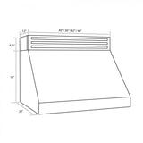 ZLINE 30" Recirculating Under Cabinet Stainless Range Hood, RK523-30