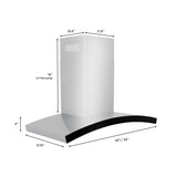 ZLINE 30" Stainless Steel Wall Range Hood, KN6-30