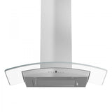 ZLINE 30" Stainless Steel Wall Range Hood with Crown Molding, KZCRN-30