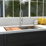ZLINE 30" Undermount Single Bowl Ledge Sink Stainless Steel, SLS-30