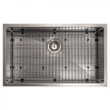 ZLINE 30" Undermount Single Bowl Sink DuraSnow Stainless Steel, SRS-30S