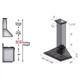 ZLINE 30" Wall Range Hood, Built-in CrownSound® Bluetooth Speakers, KBCRN-BT-30