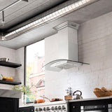 ZLINE 30" Wall Range Hood, Built-in CrownSound® Bluetooth Speakers, KZCRN-BT-30