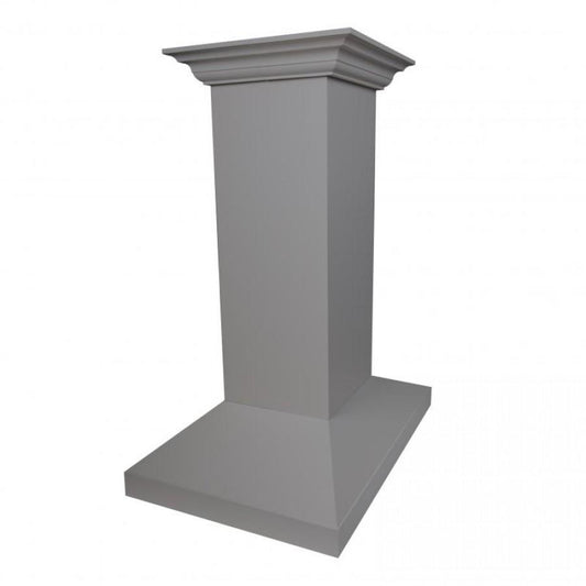 ZLINE 30" Wooden Island Mount Range Hood in Gray, KBiUU-RS-30-400