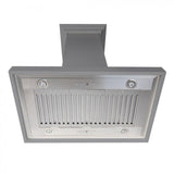 ZLINE 30" Wooden Island Range Hood in Gray, KBiUU-30
