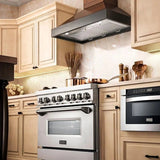 ZLINE 30" Wooden Wall Range Hood, Crown Molding KBAR-30