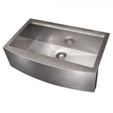 ZLINE 33" Undermount Single Bowl Ledge Sink Stainless Steel, SLSAP-33S