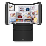 ZLINE 36" 21.6 cu. ft French Door Refrigerator with Water and Ice Dispenser in Stainless Steel RFM-W-36-BS