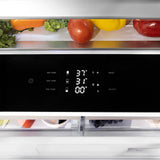 ZLINE 36” Autograph 19.6 cu. ft. 2-Door Bottom Freezer Fridge Water/Ice Dispenser Stainless Steel Gold Accents RBIVZ-304-36-G